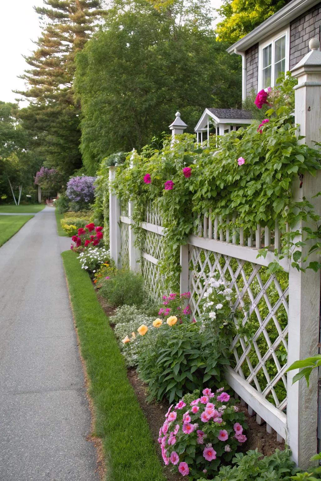 Weave barriers are ideal for introducing a decorative aspect.