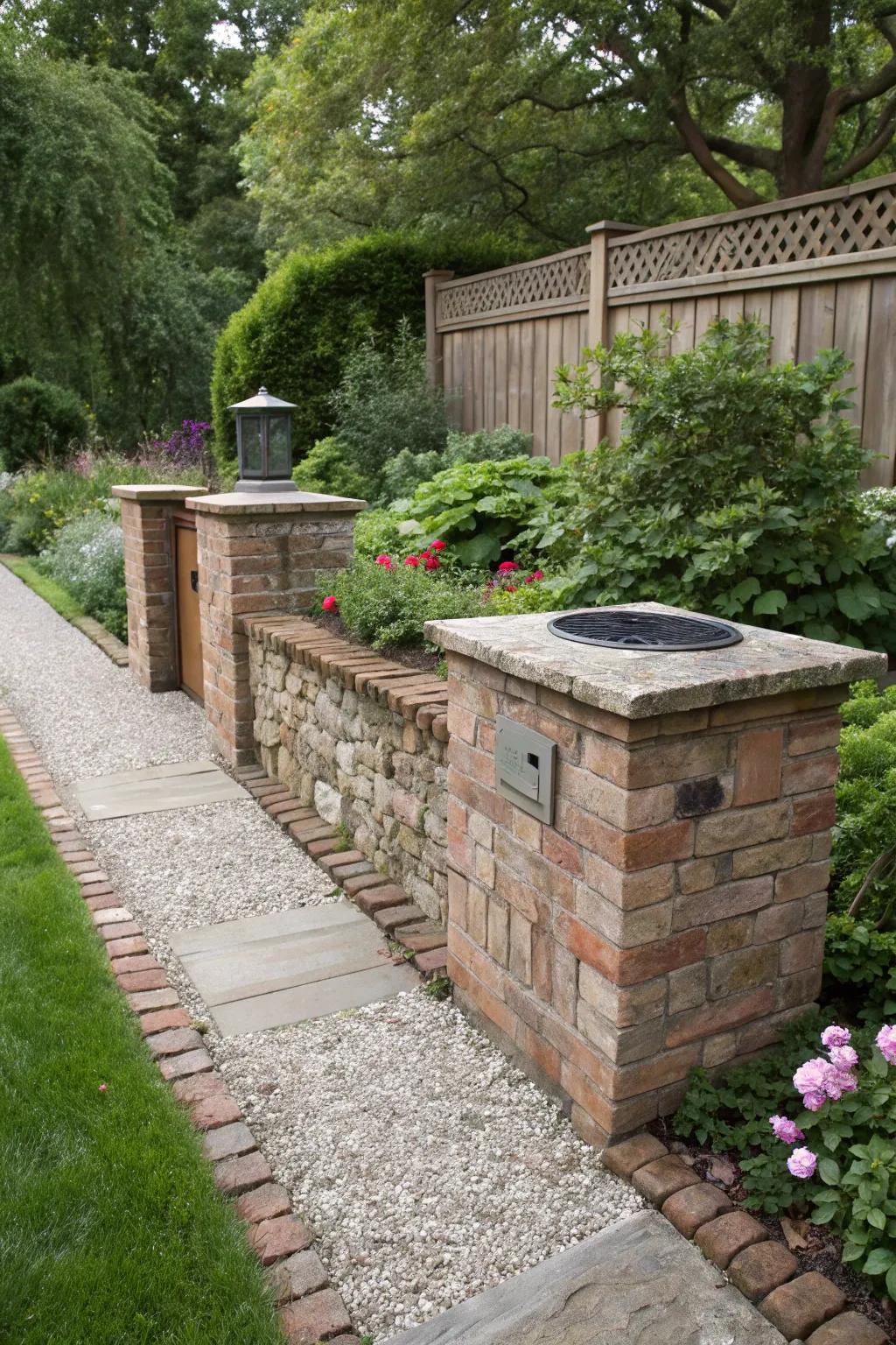 Stone and brick enclosures proffer a steadfast and refined resolution.