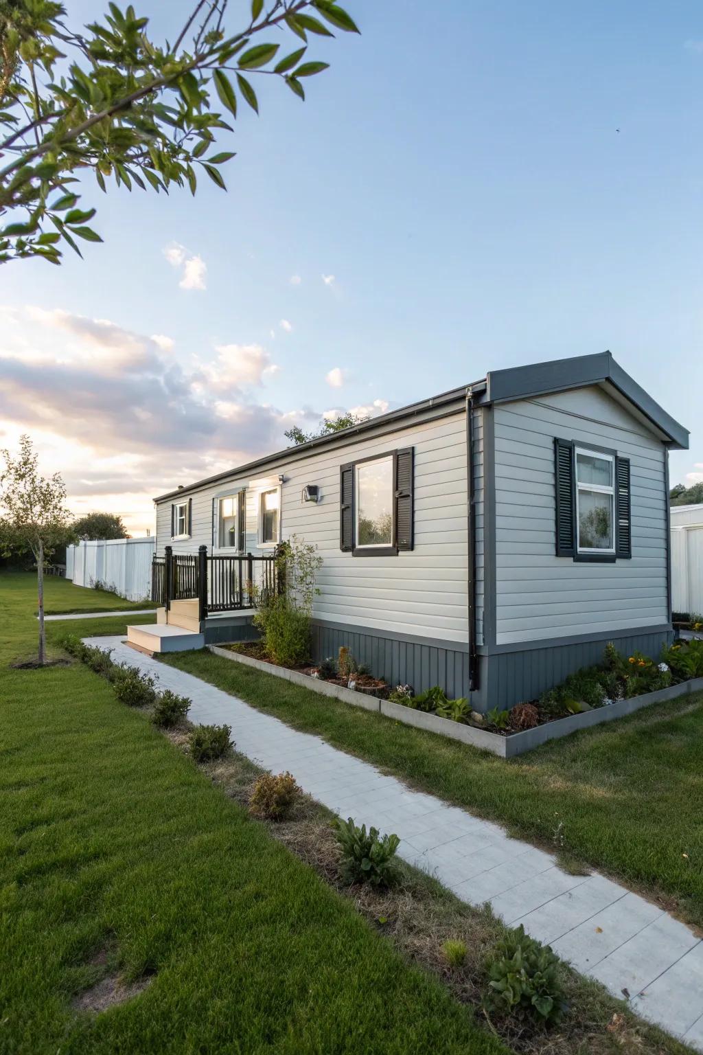 Subtle stone delivers a contemporary and polished aesthetic.