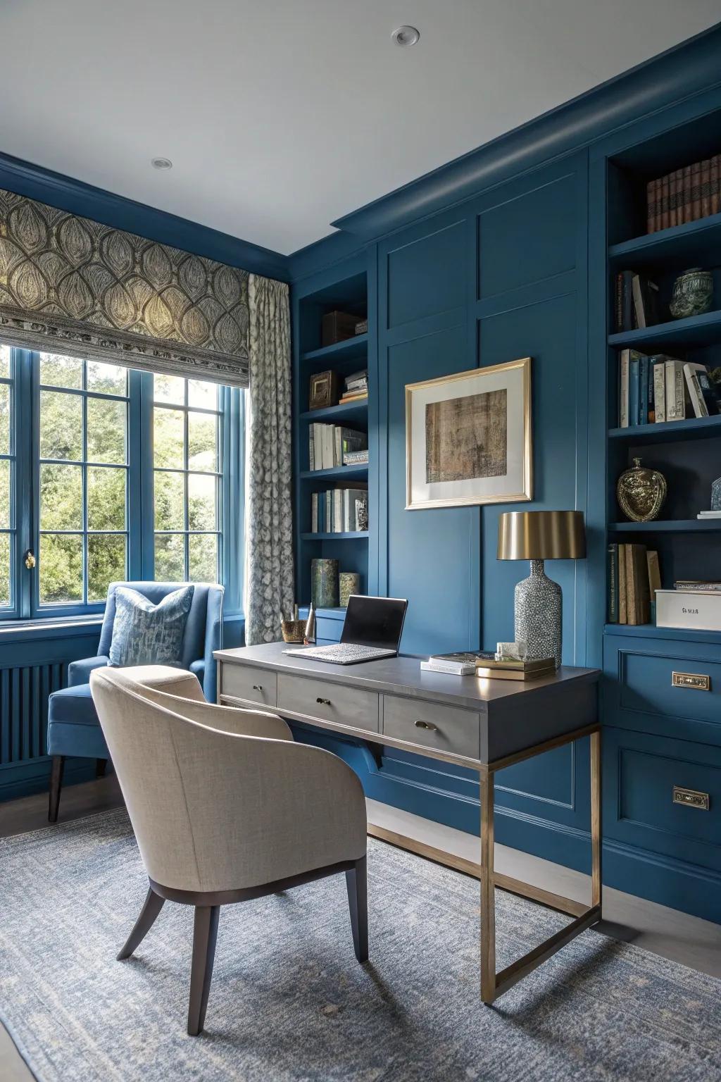 Bold colors can make your office stand out with unique style.