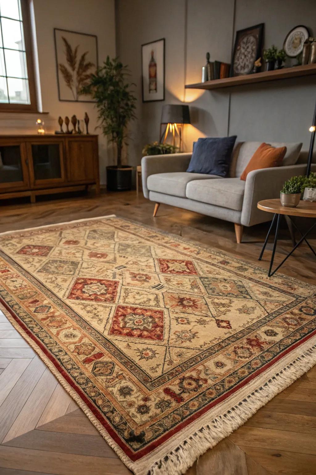 Antique rugs contribute enduring elegance and a singular narrative to your interior scheme.