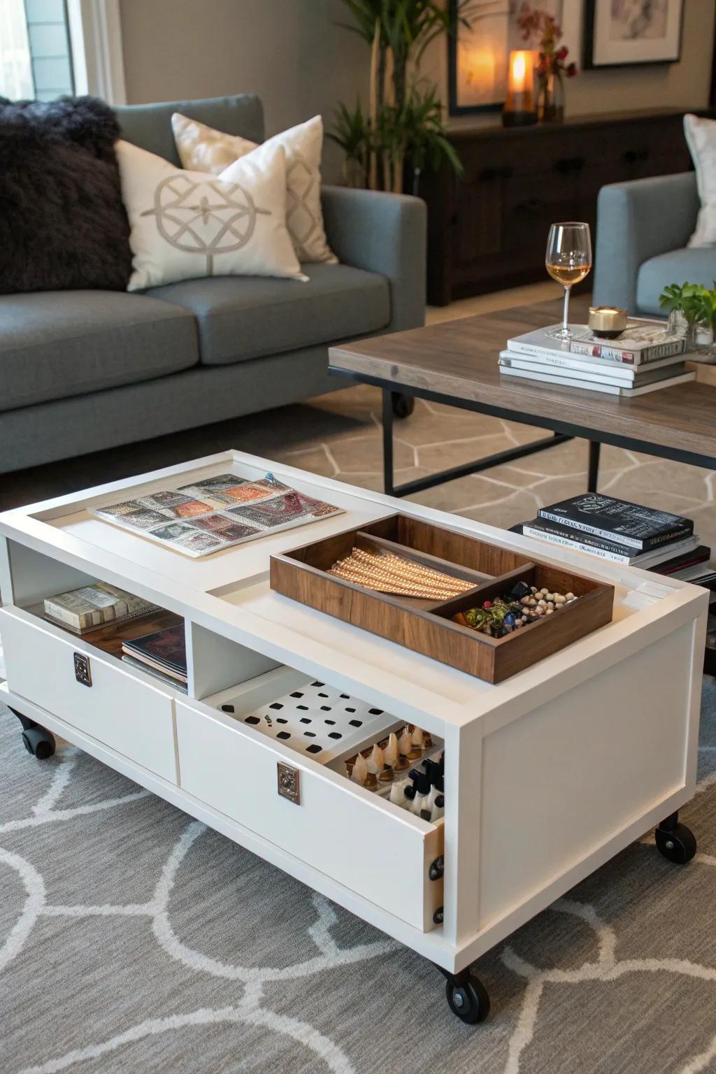 Mobile tables ensure your games are conveniently accessible regardless of your playing location.