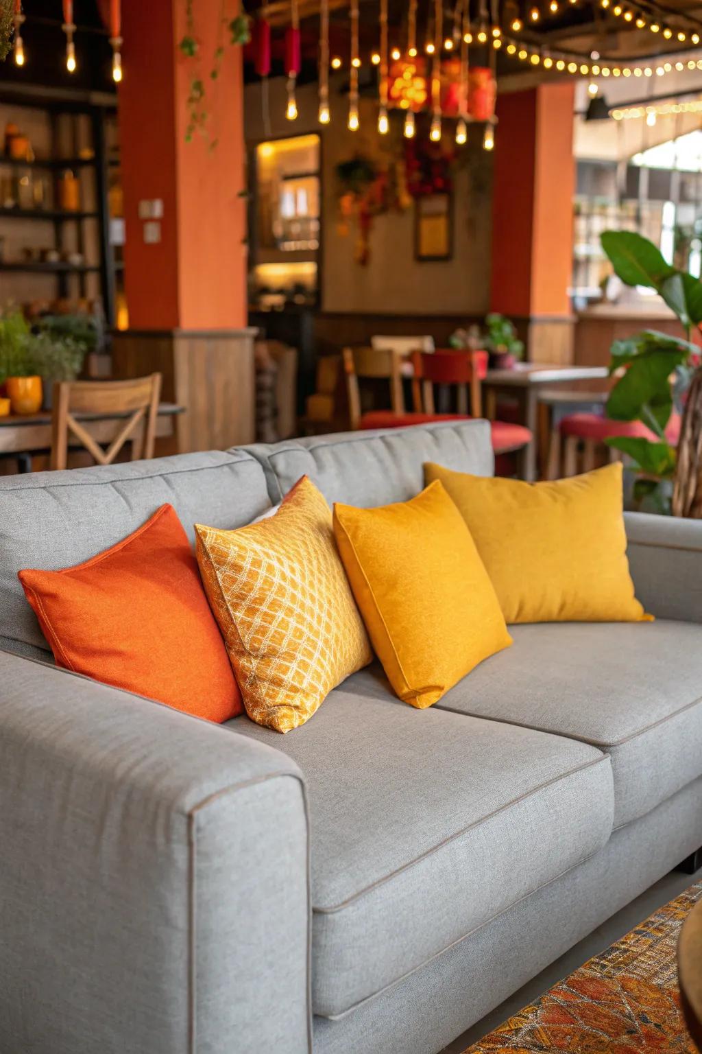 Bright colors foster a daring and welcoming atmosphere.