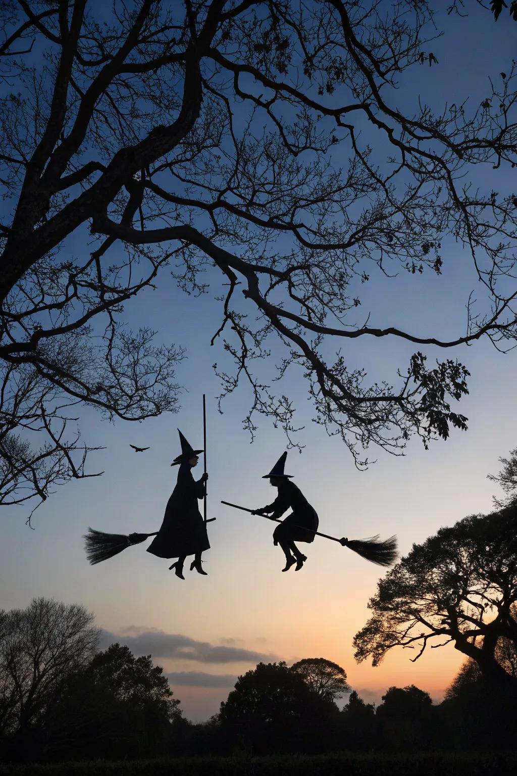 Sorceress outlines introduce an enchanting component to your Halloween decor.