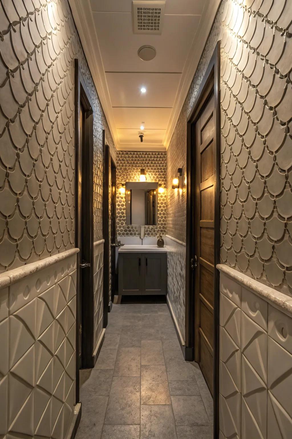 Textures add dimension and captivation.