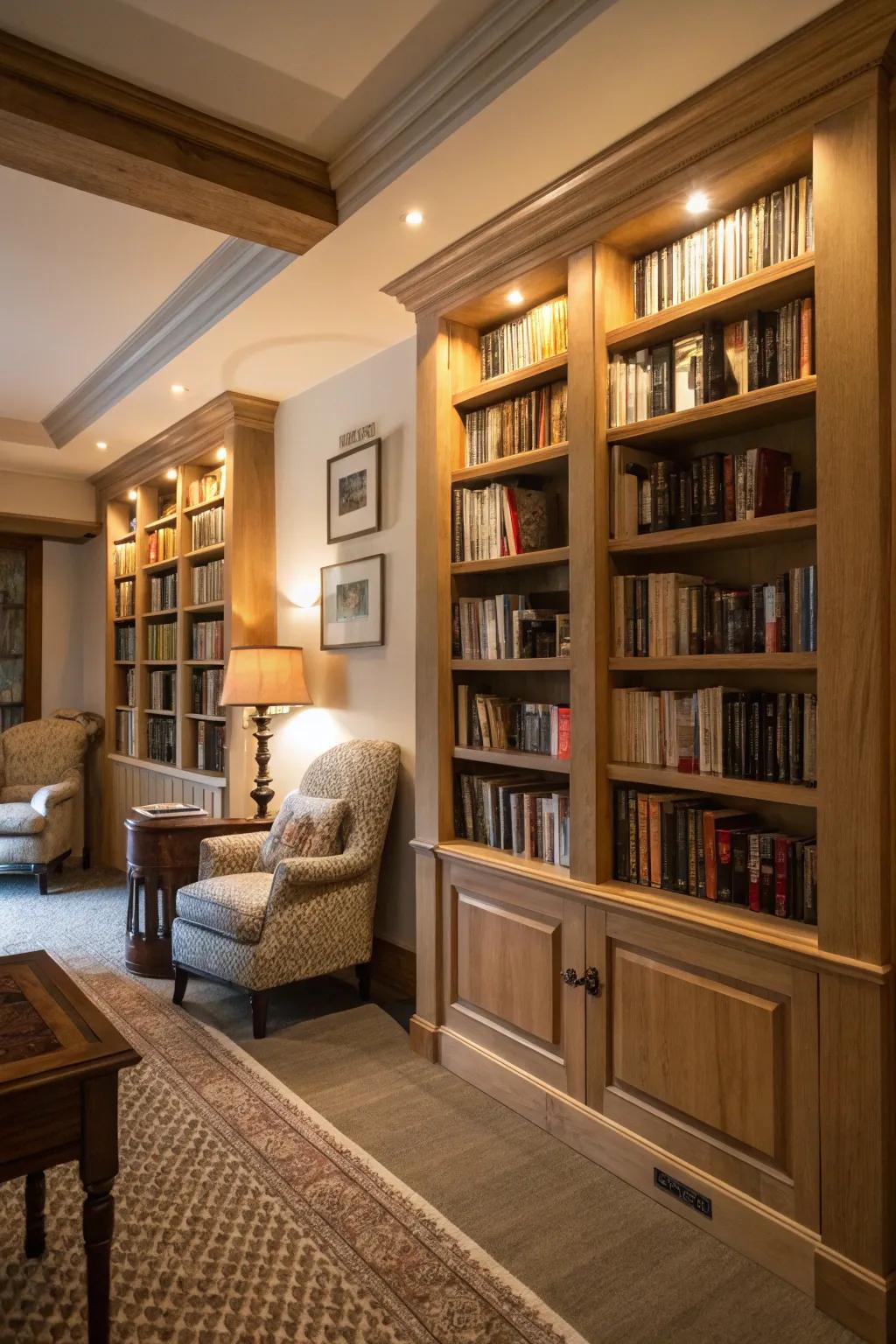 Harnessing niches for a seamless book display.