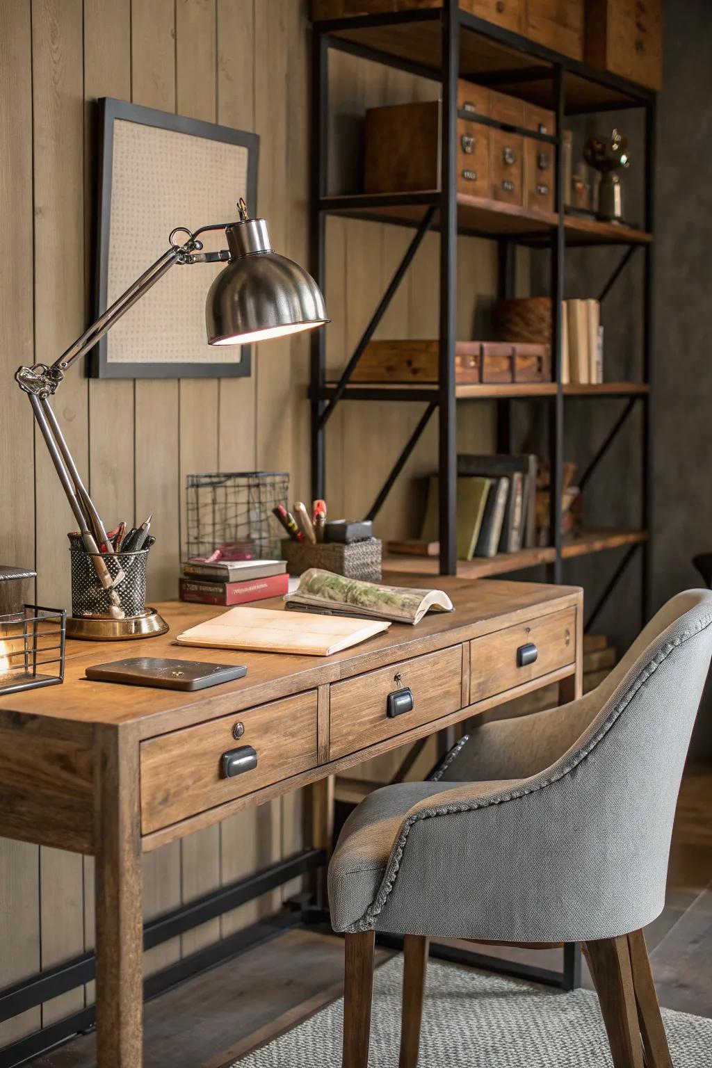 Blending resources such as timber and alloy creates visual thickness and attraction.