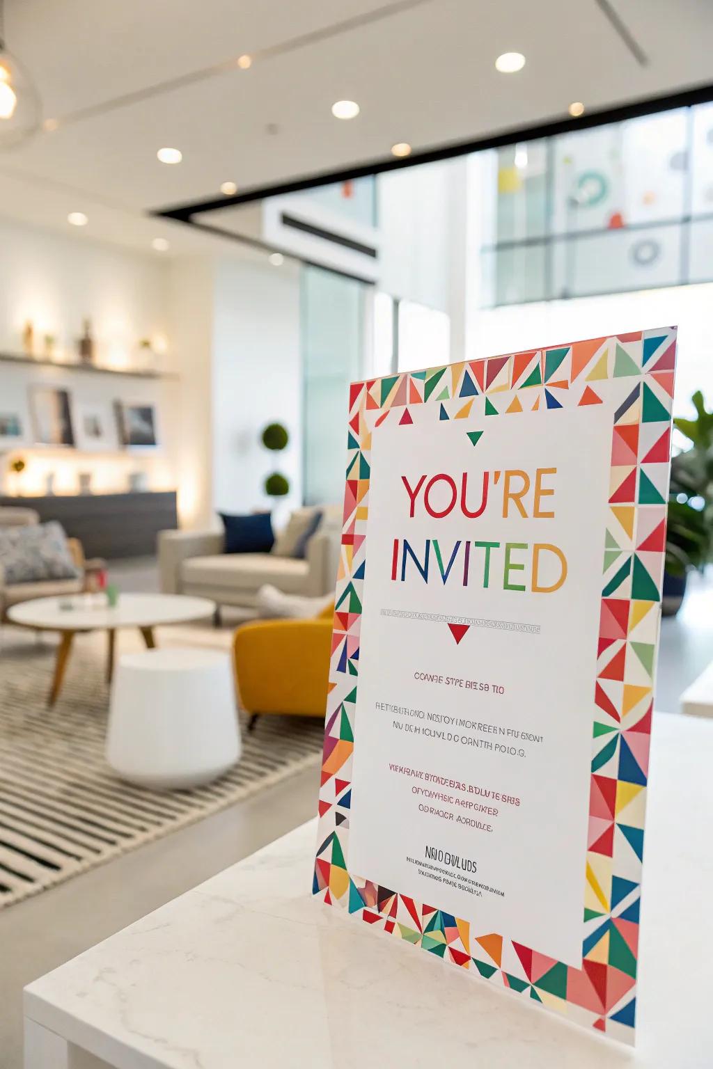 Vibrant colors ensure your invitations are noticeable.