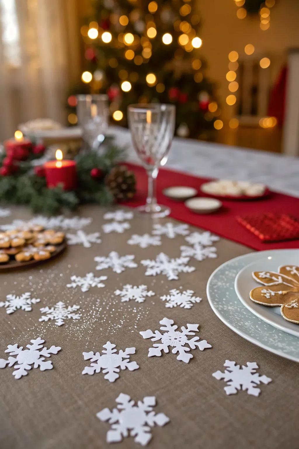 Petite snowflakes contribute a sprinkle of allure to any environment.