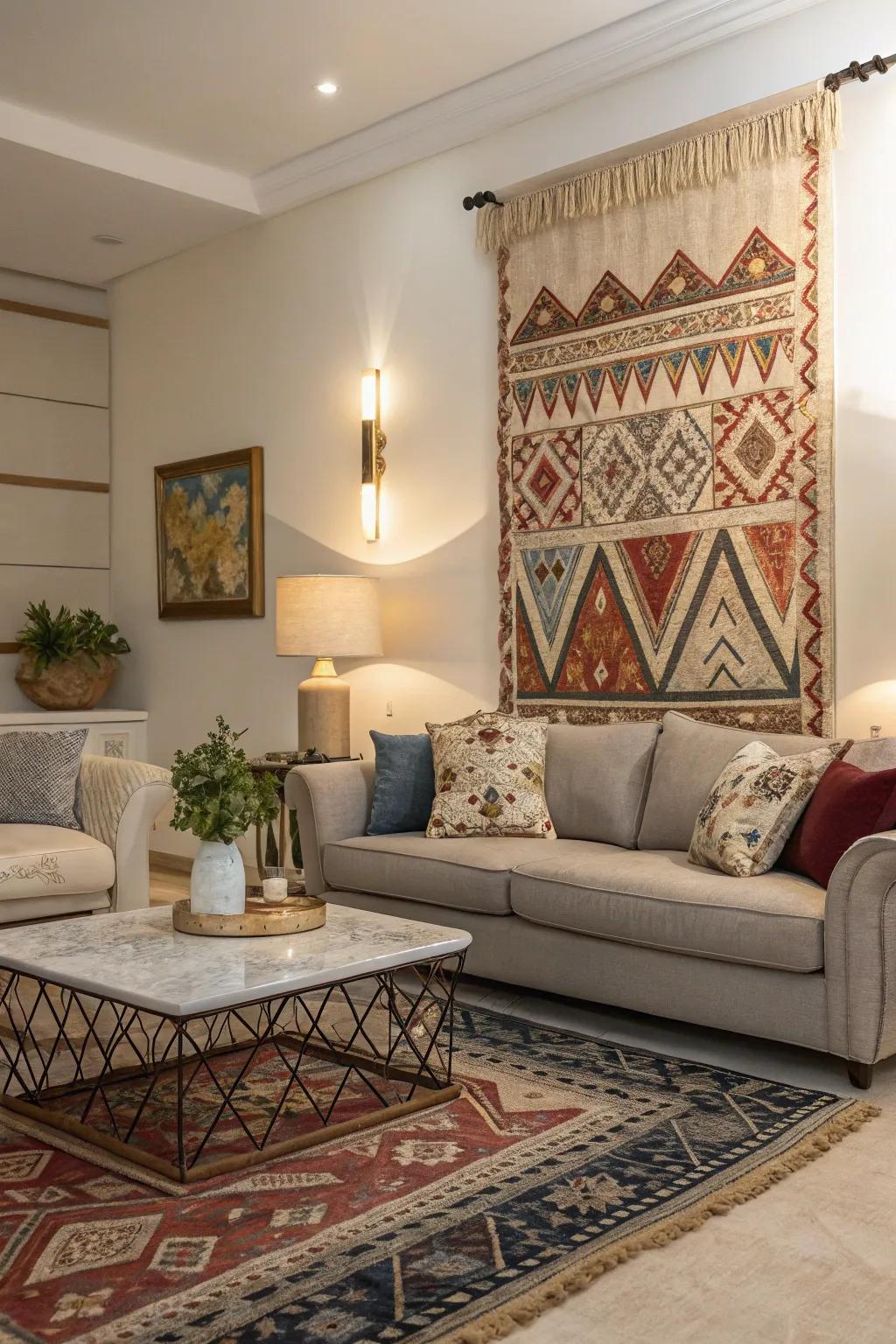 Color coordination elevates the harmony of your area.
