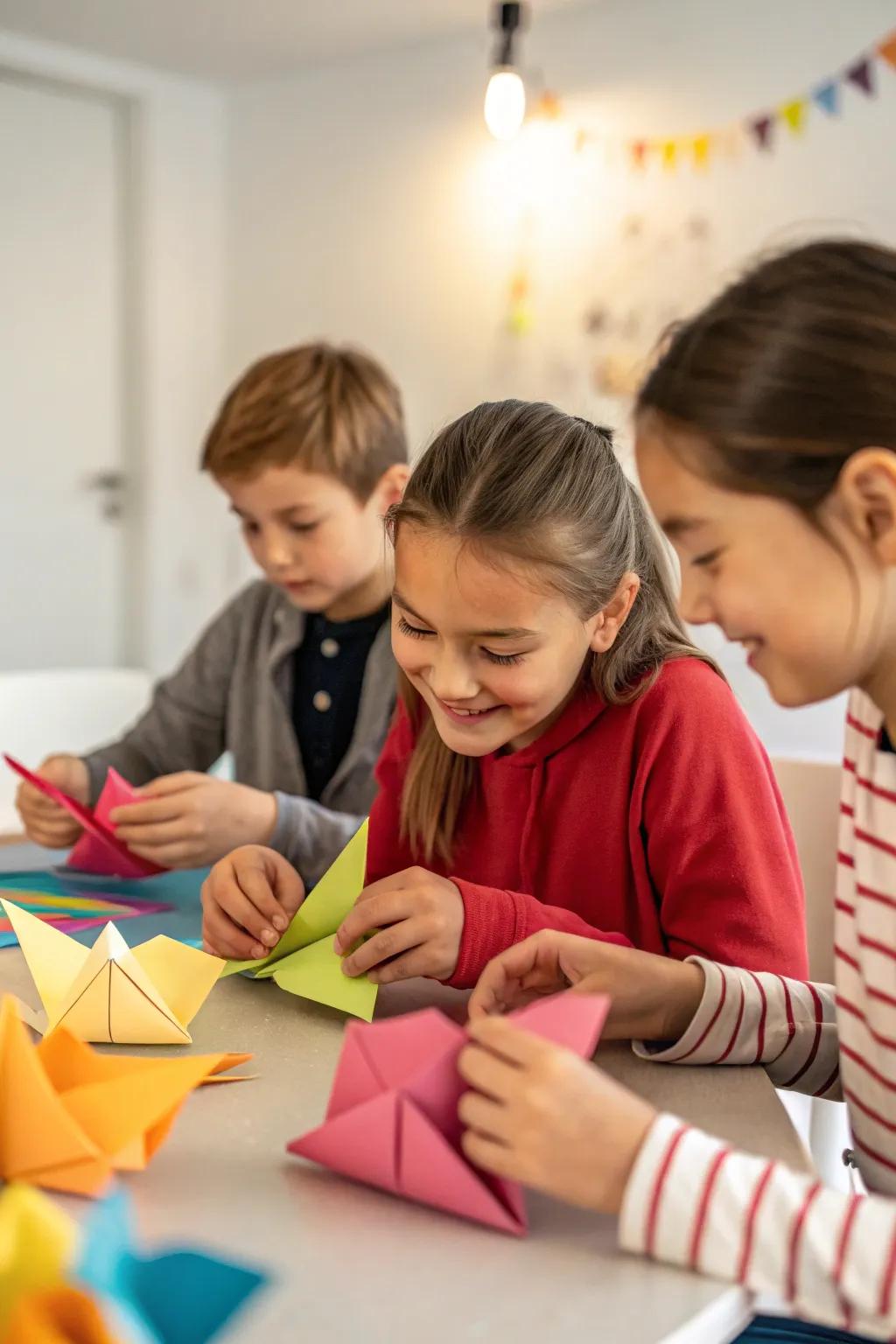 Concentration and creativity are enhanced by the calming art of origami.