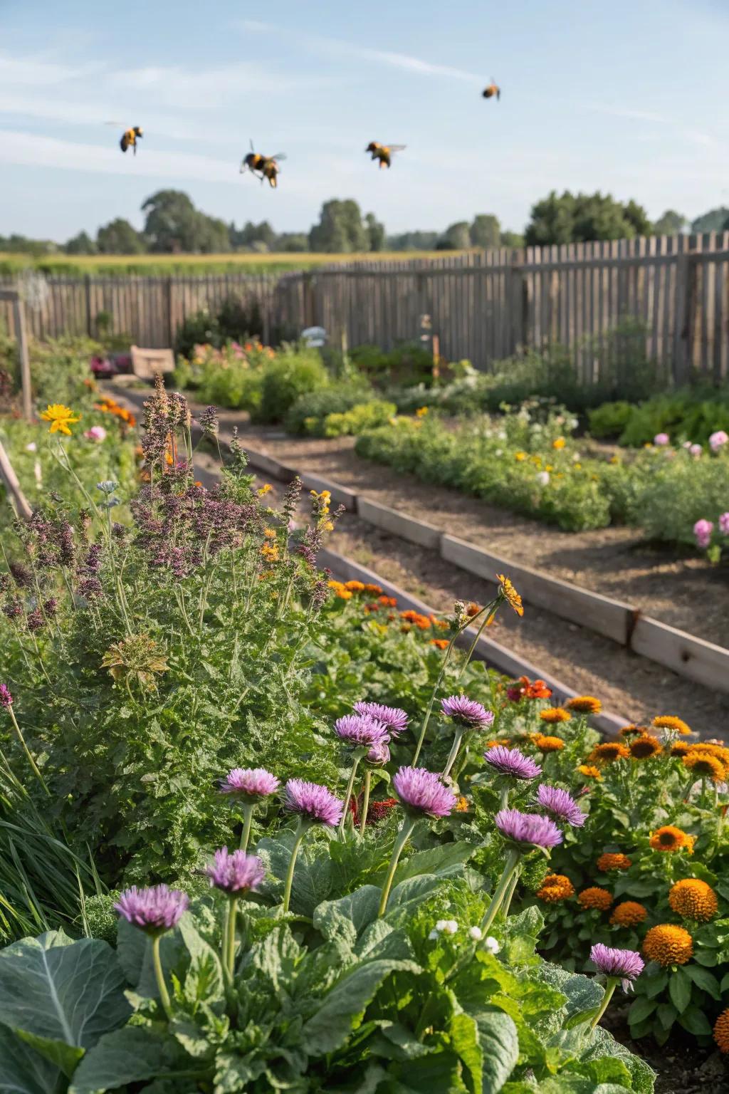 Pollinators inject vitality and productivity into your vegetable plot.