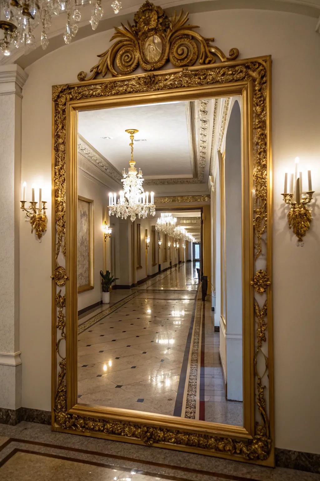 Reflective surfaces introduce luminosity and spaciousness to your space.