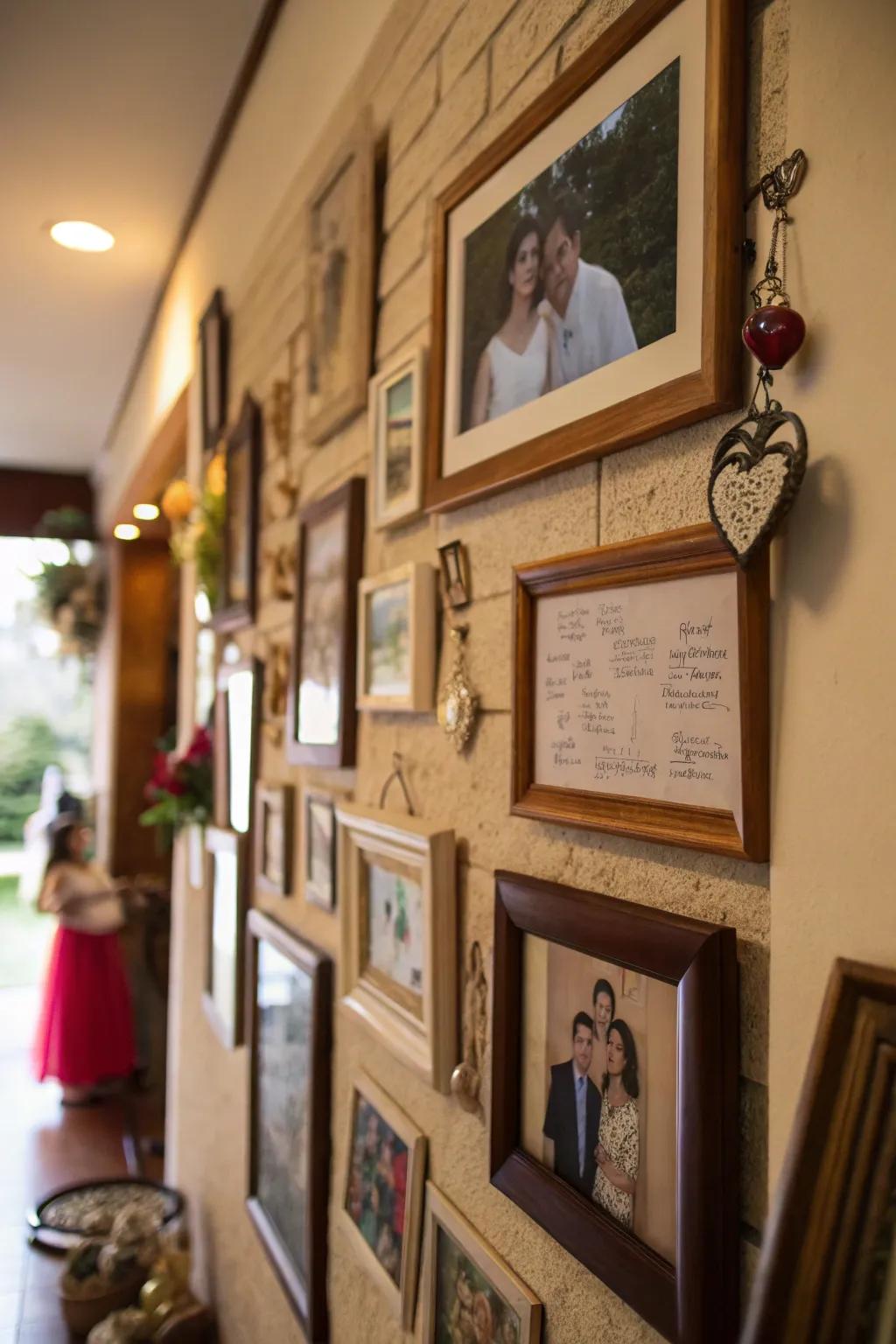 Integrating memorabilia crafts a distinctive personal atmosphere.