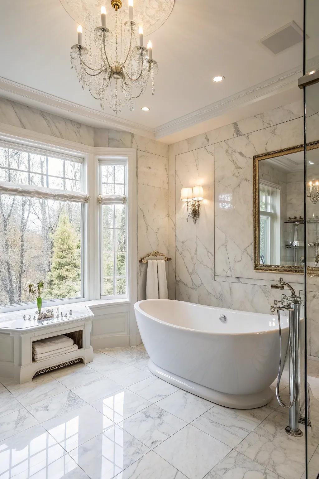 Unite a detached bathing vessel with your shower to achieve ultimate luxury.