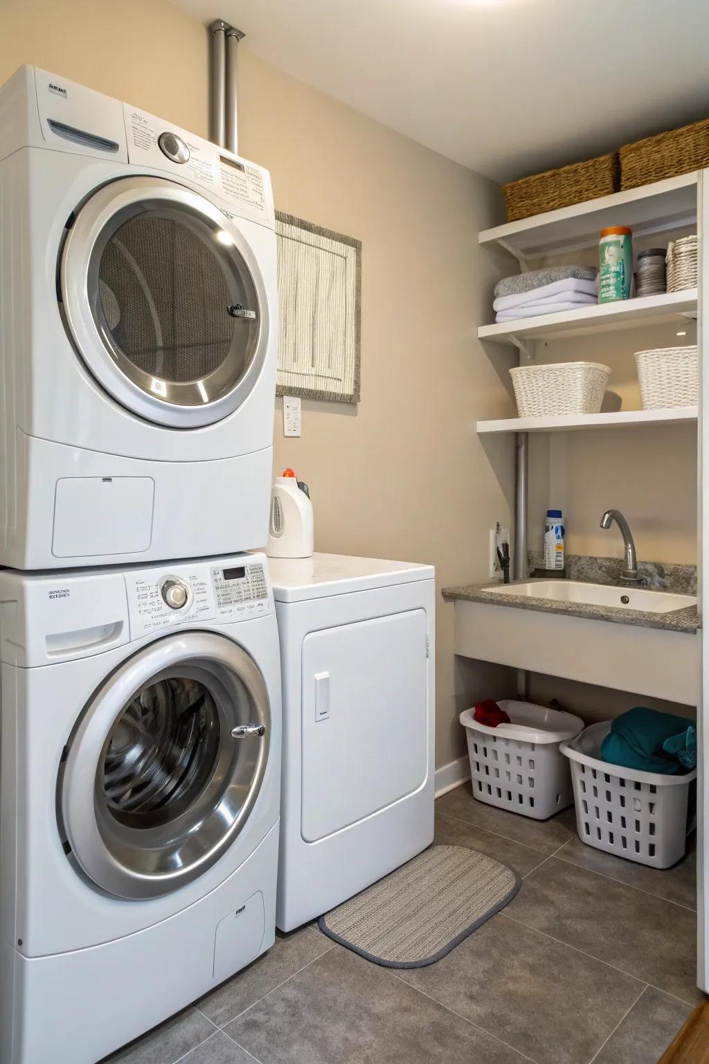 Small footprint appliances let you use the available space efficiently.