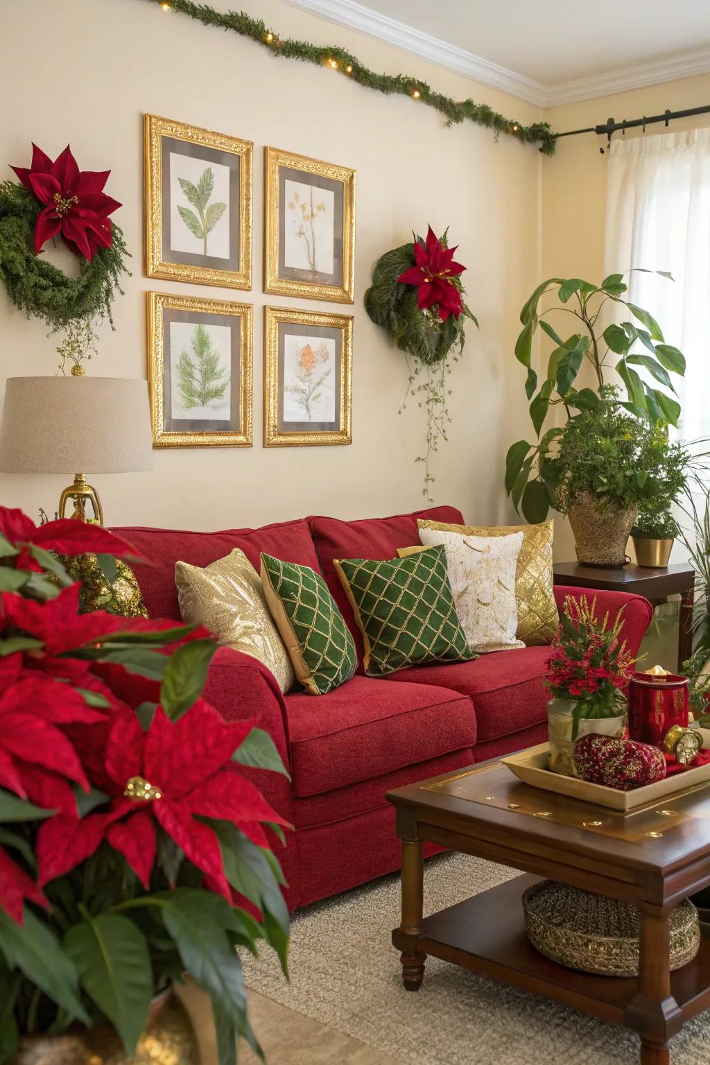 A cohesive color scheme ties your Christmas decor together beautifully.