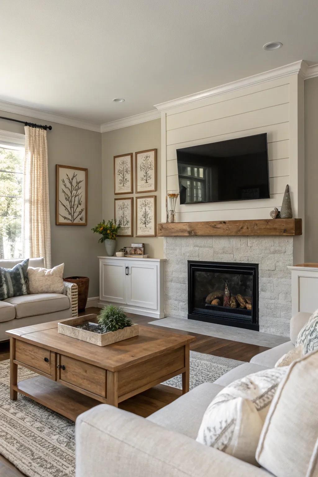 Neutral hues develop a calm and peaceful ambiance.