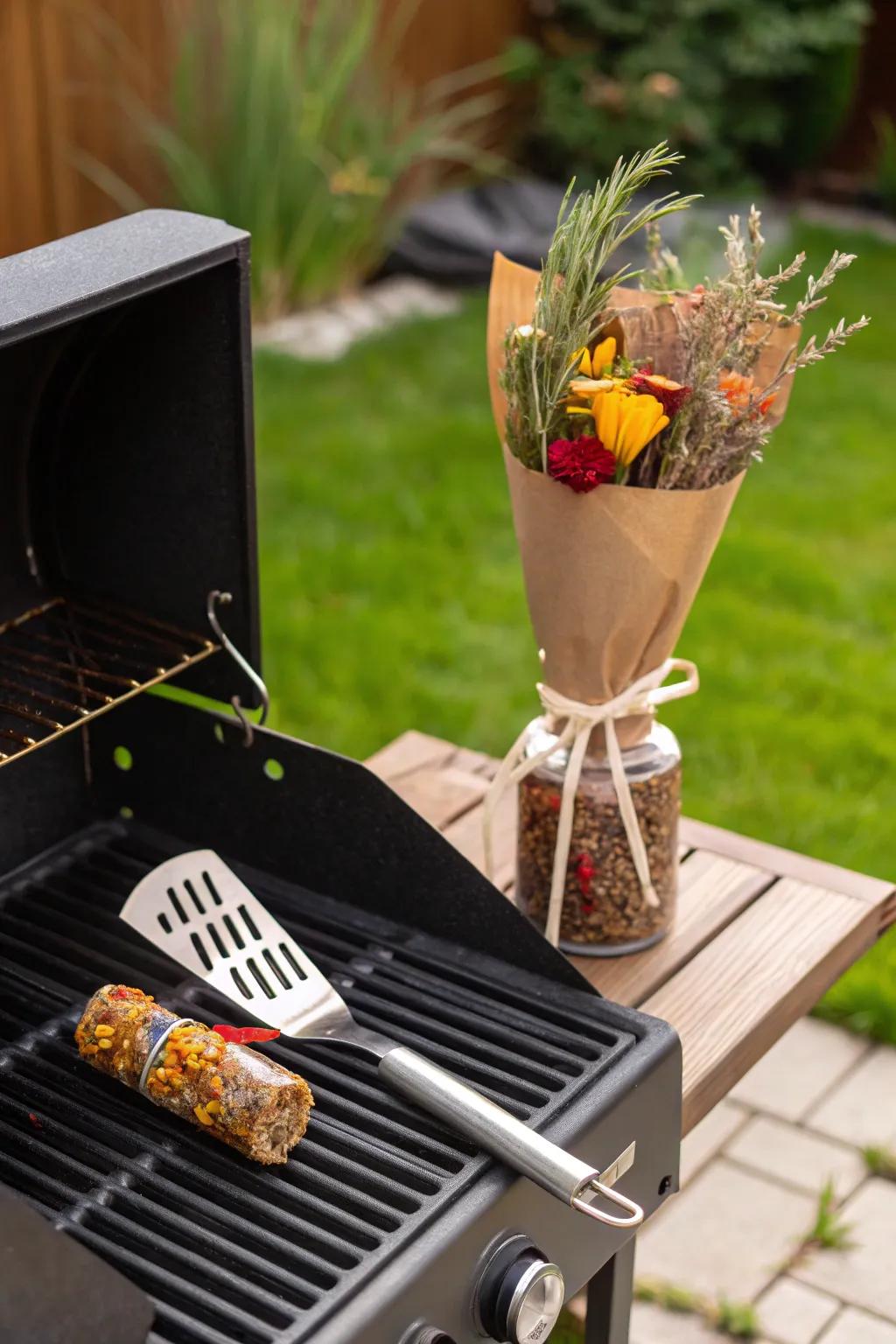 Outdoor cook master arrangement, perfect for the barbecue aficionado.