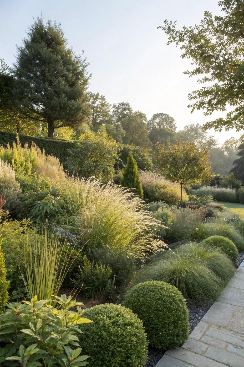 Thick greenery gives solitude and enhances natural appeal.