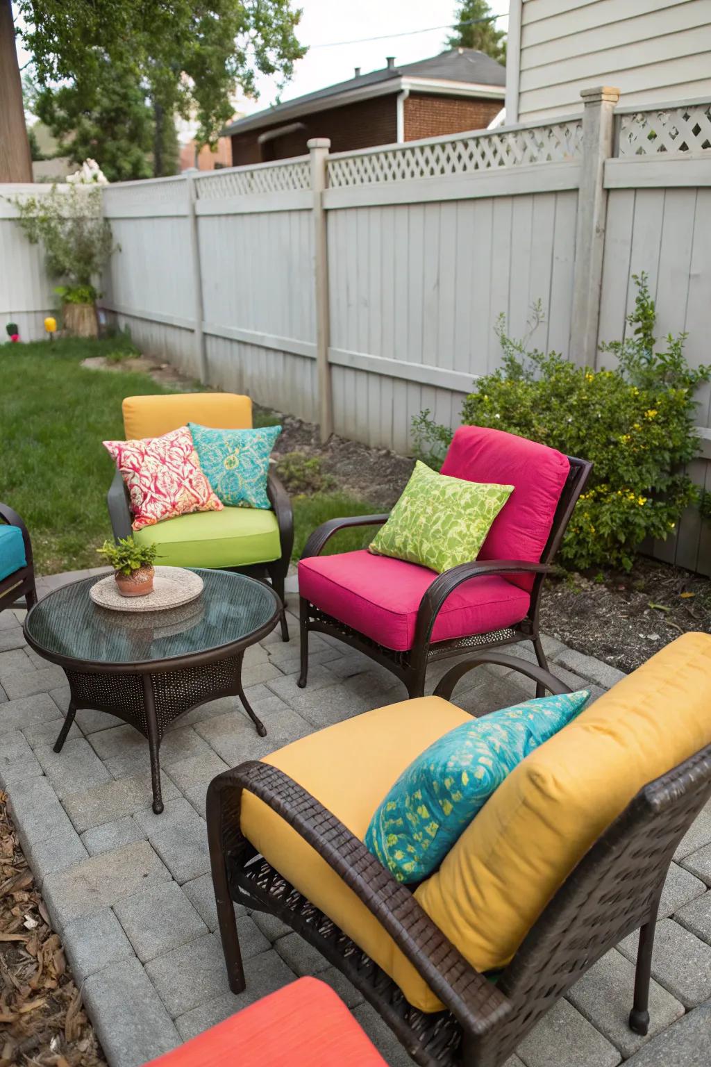 A cozy seating zone encourages repose and dialogue.