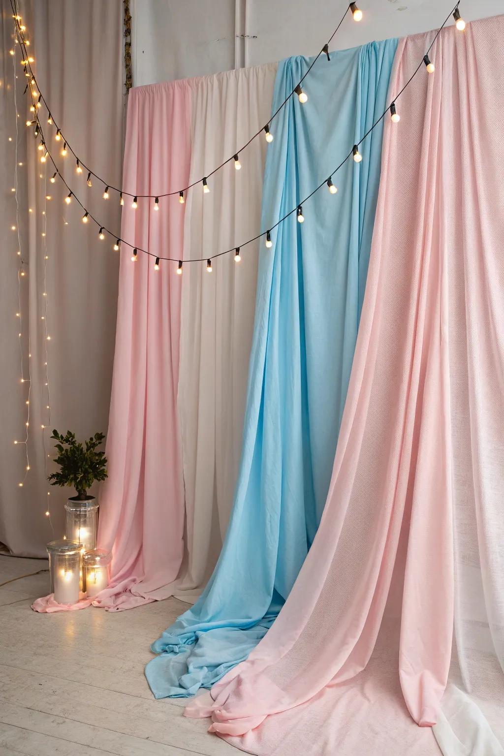 Construct a tranquil Mother's Day ambiance with pastel hues.