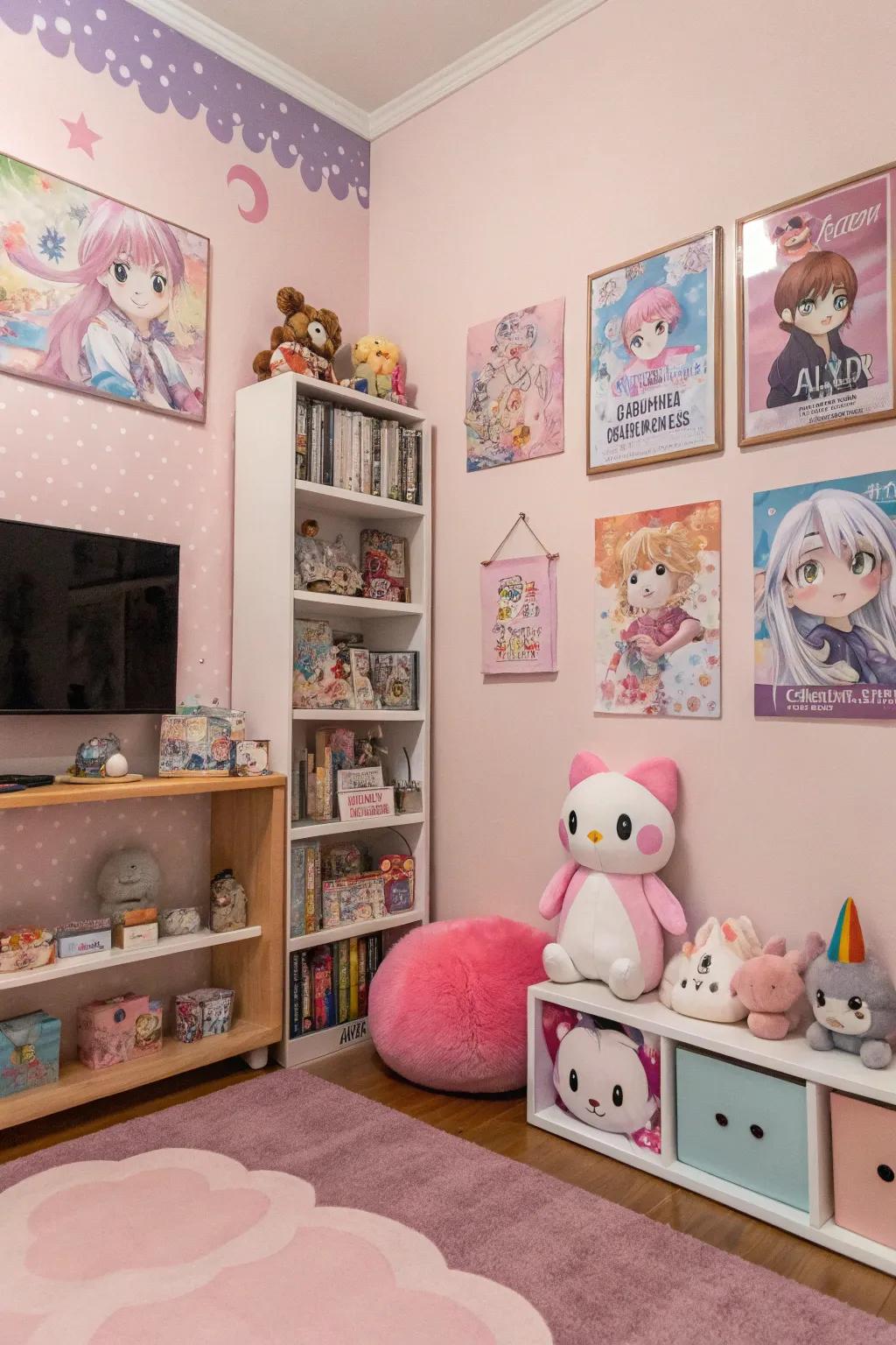 Employ hue to unite your area and accentuate your anime fervor.