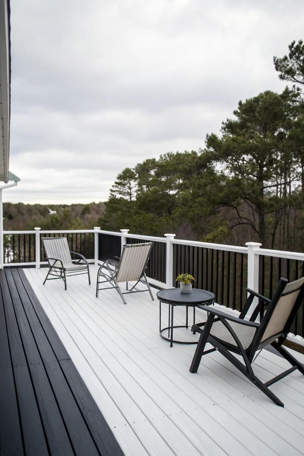 A classic monochrome deck presenting a tidy, minimalist design.