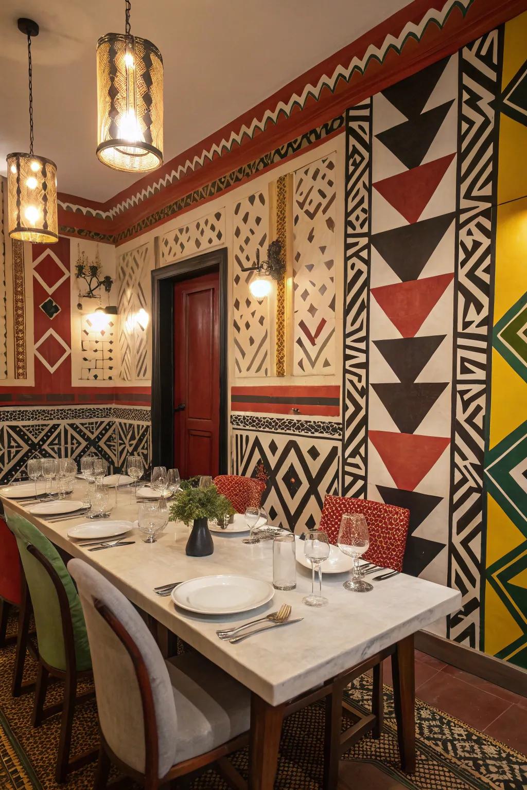 Bold designs transform your dining table into a distinctive statement piece.