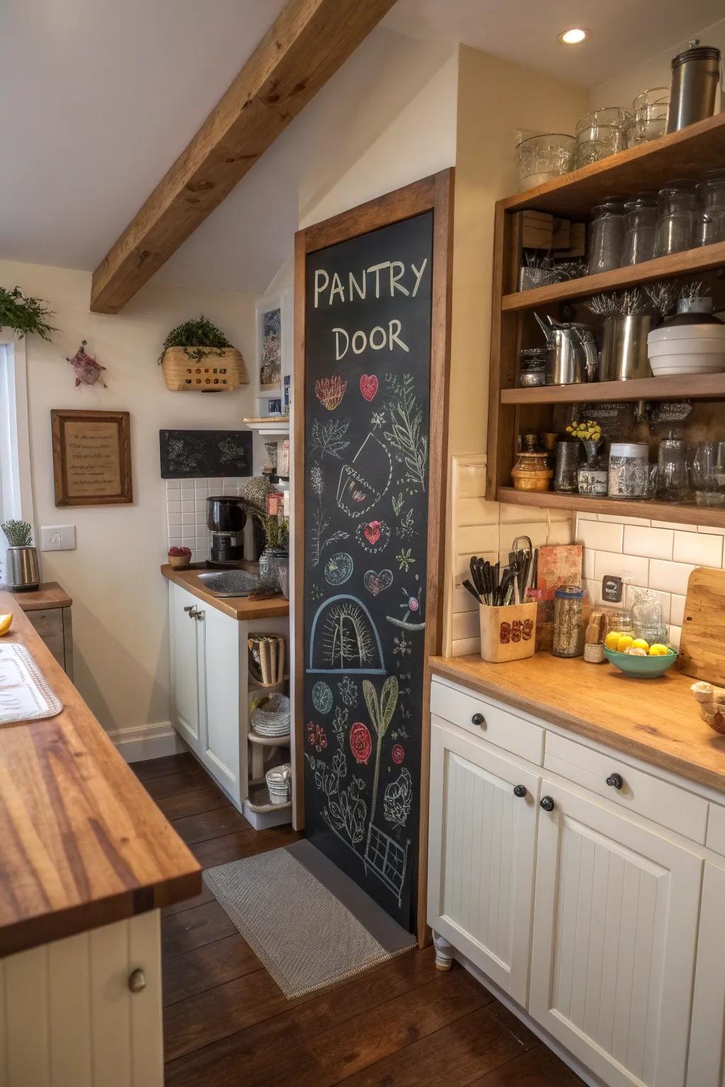Chalkboard entrances contribute efficiency and merriment to your culinary space.