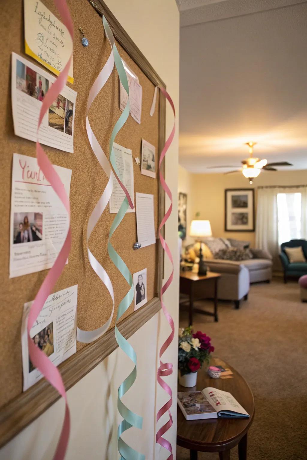 Flowing bands impart animated motion to the board.