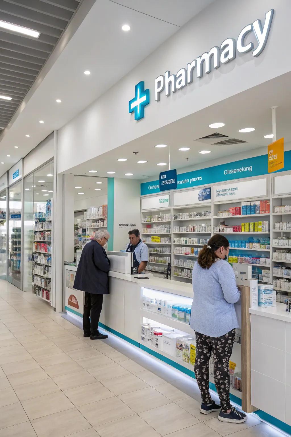 An open layout that encourages fluid customer movement