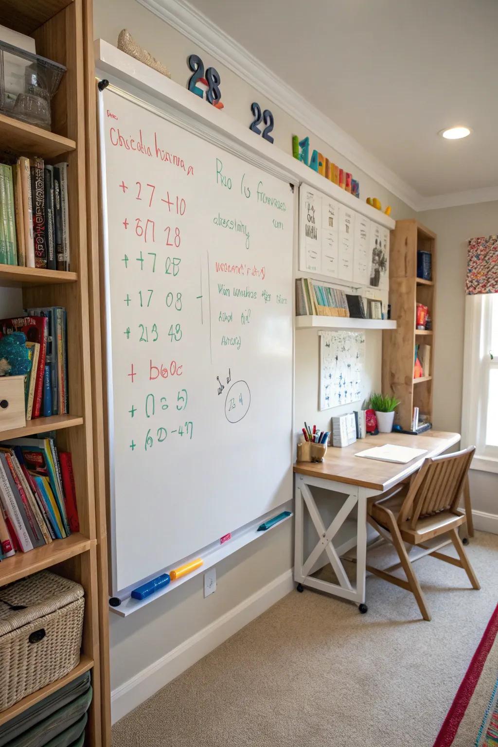 Enhance learning through instructive content on your writing board.