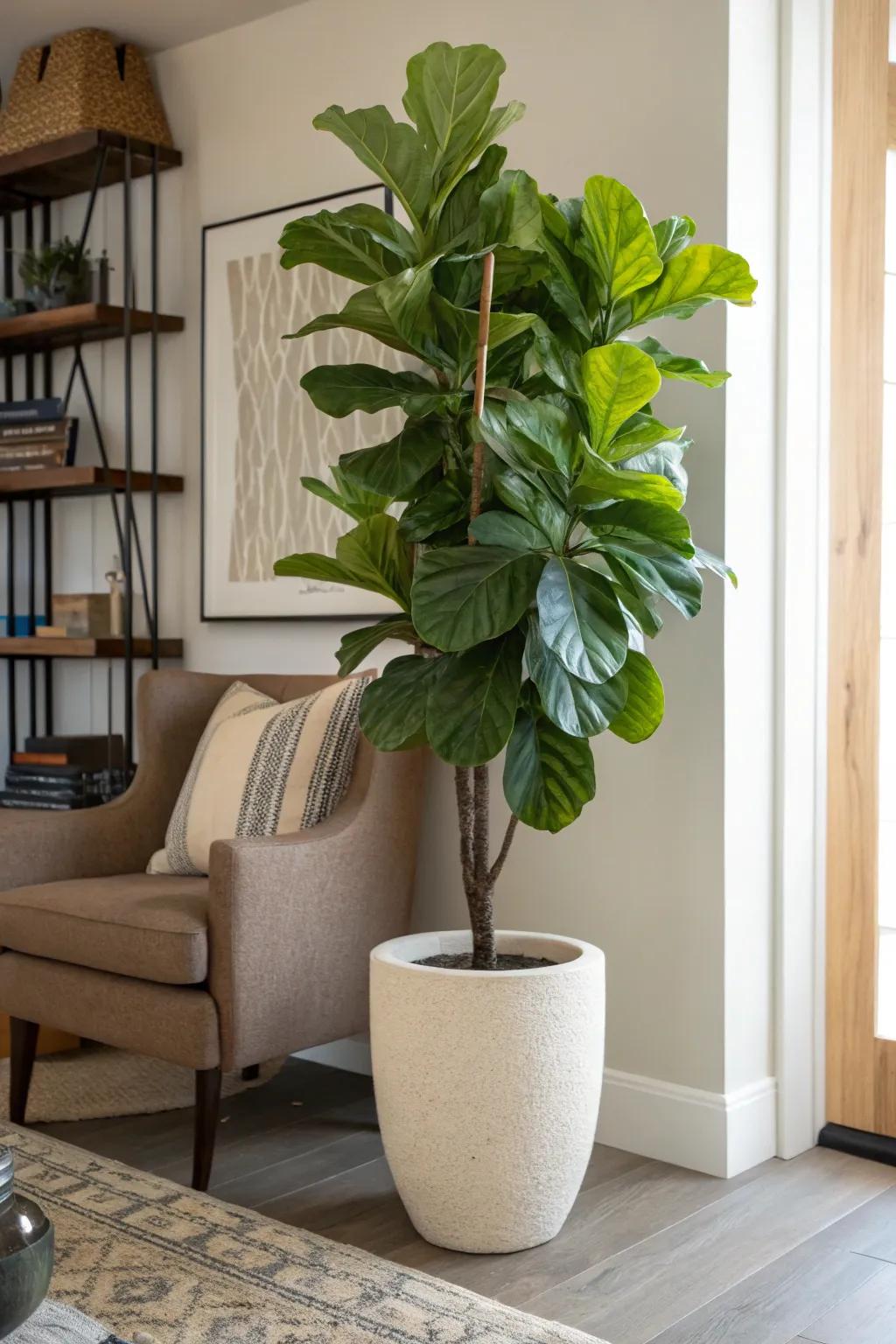 A towering botanical yields a striking statement.