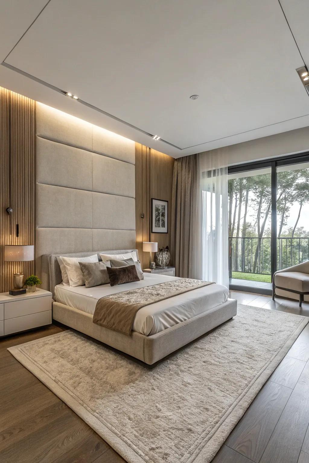 Contemporary decor integrates perfectly with modern platform beds.