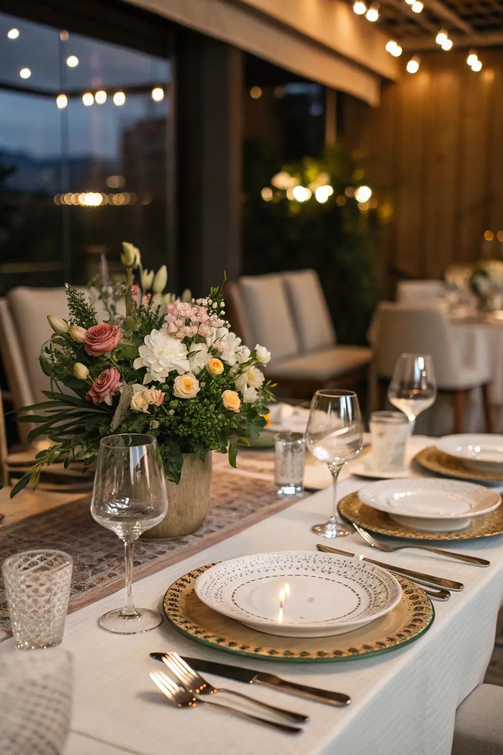 Recapture your initial date with a bespoke dinner at home.