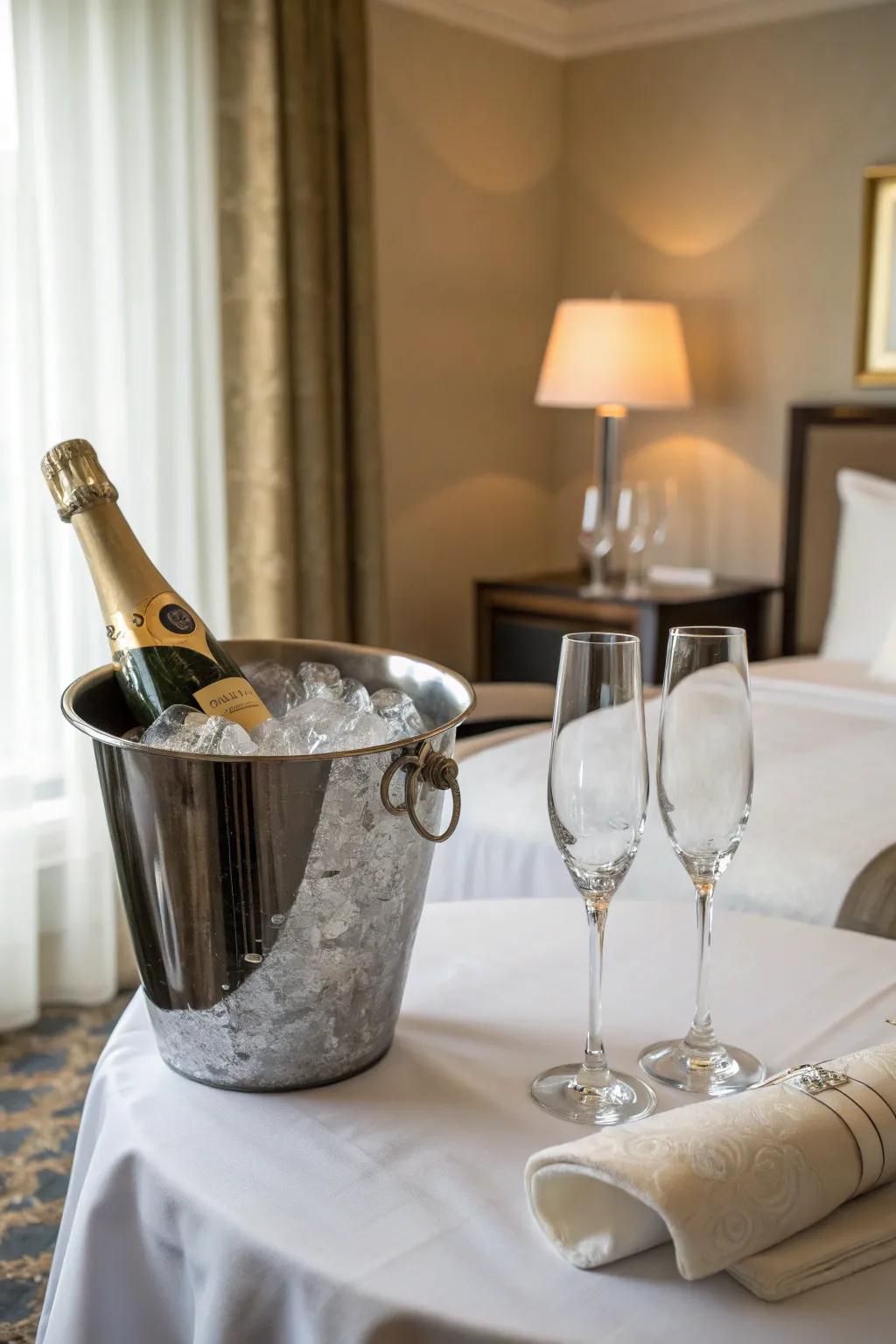 Sparkling wine lays the foundation for festivity and romance.