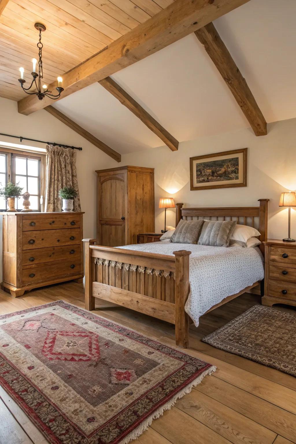 Old world embellishments introduce warmth and enduring appeal.