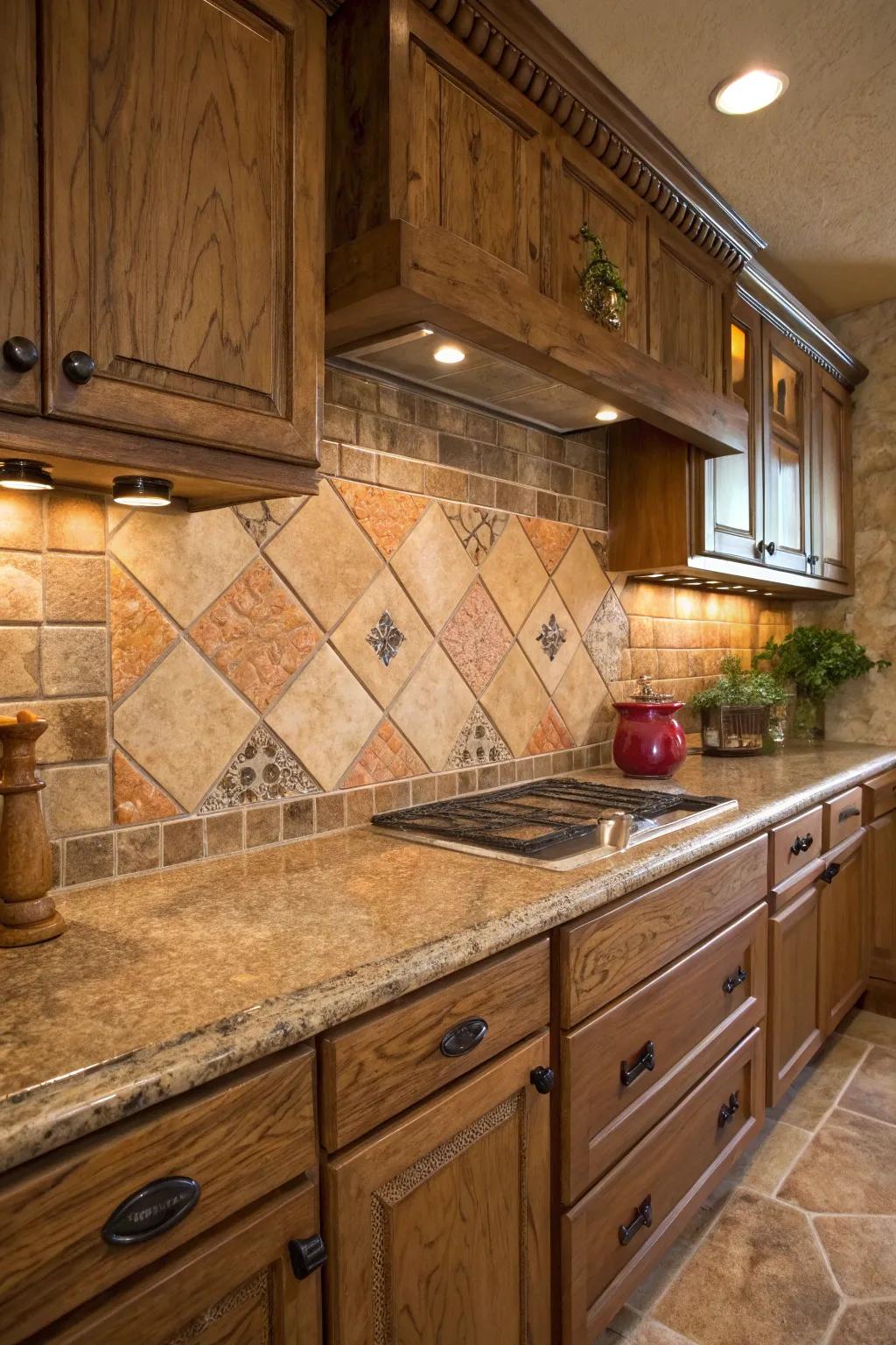 Organic shades design a natural and serene kitchen setting.