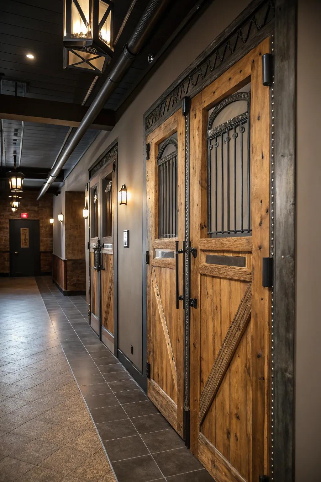 A masterful blend of rustic and modern aesthetics.
