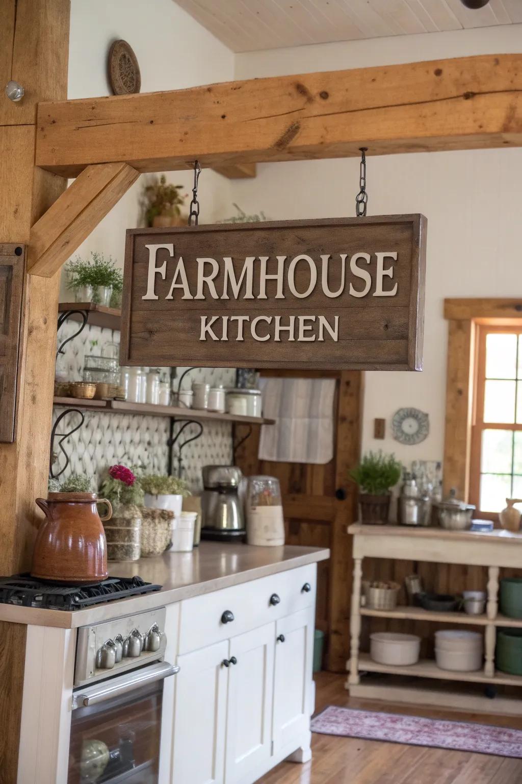 Permeate your cooking space with agrarian farmhouse allure.