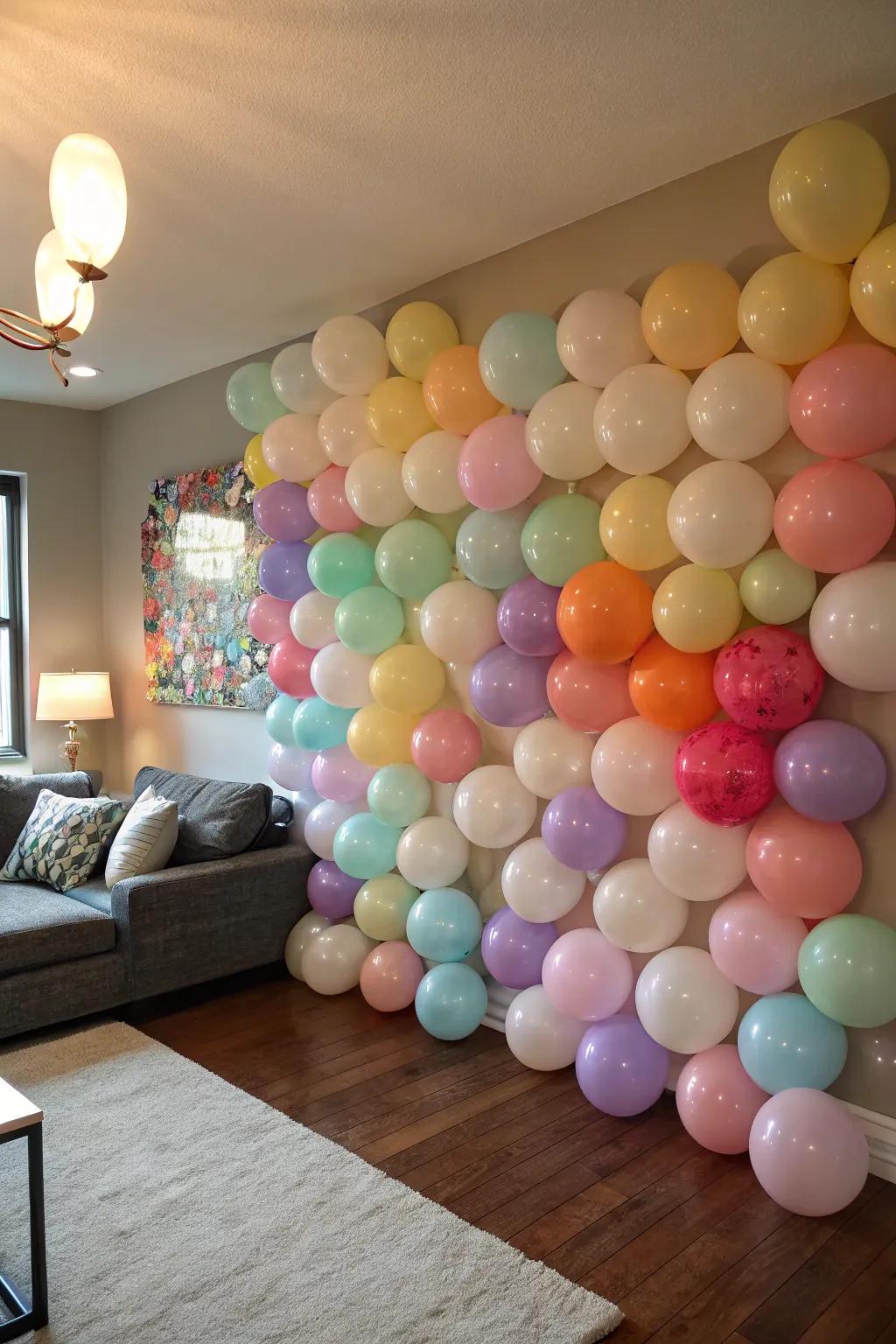 Infuse your setting with a lively balloon design.