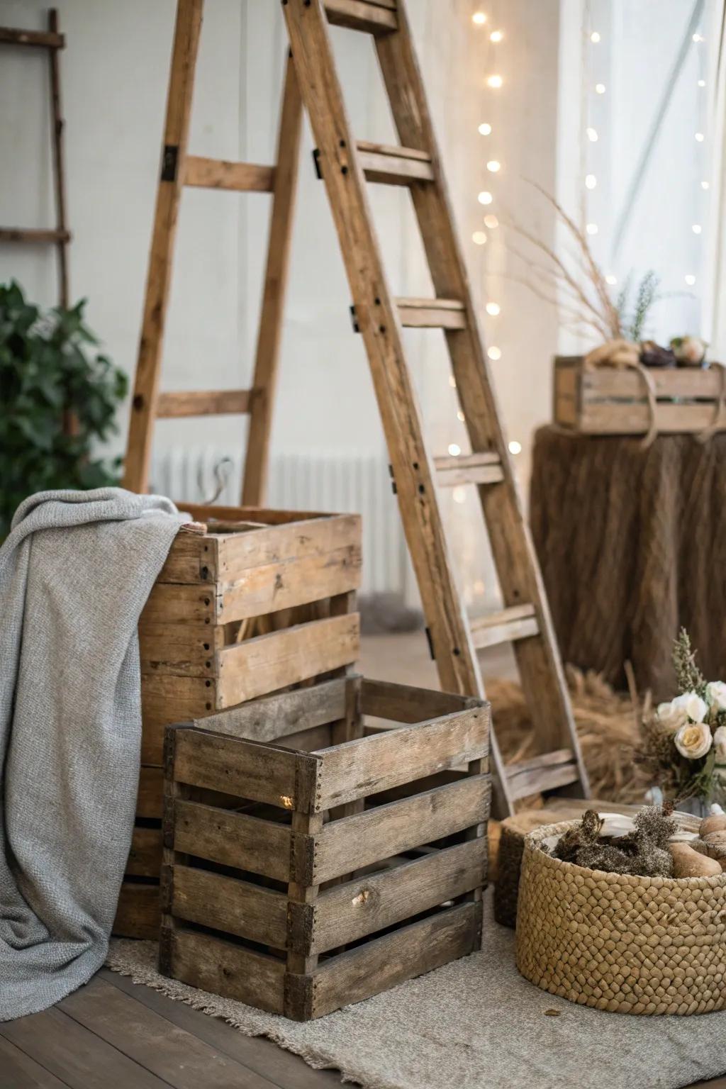 Country timber attributes augment profundity to the arrangement.
