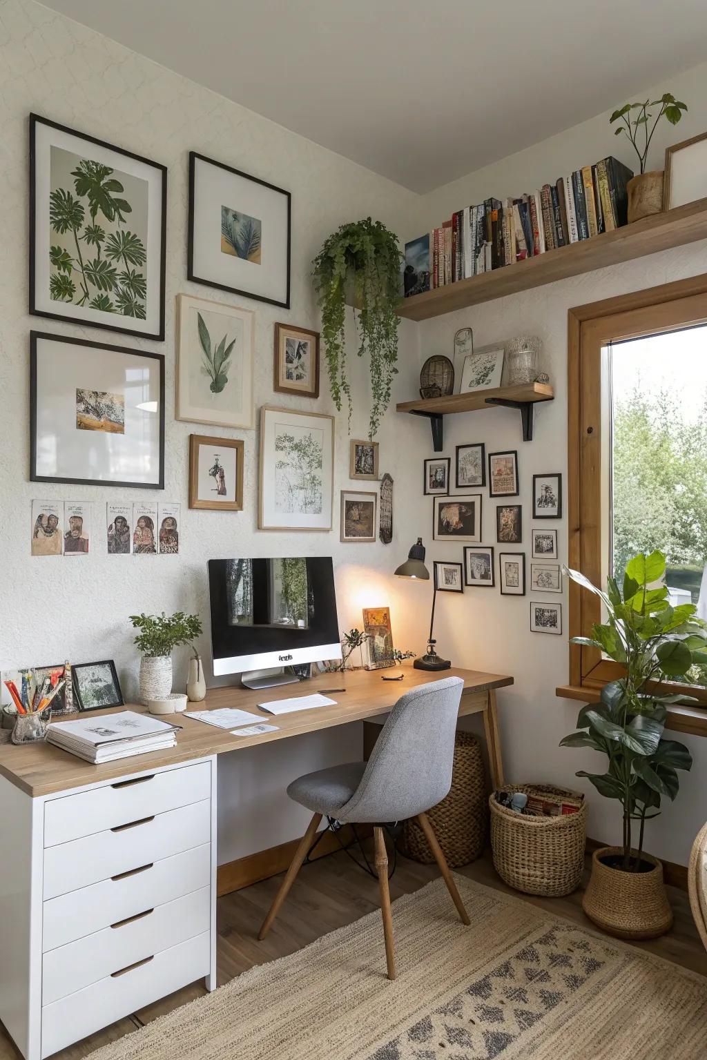Individual touches make your office uniquely your own.
