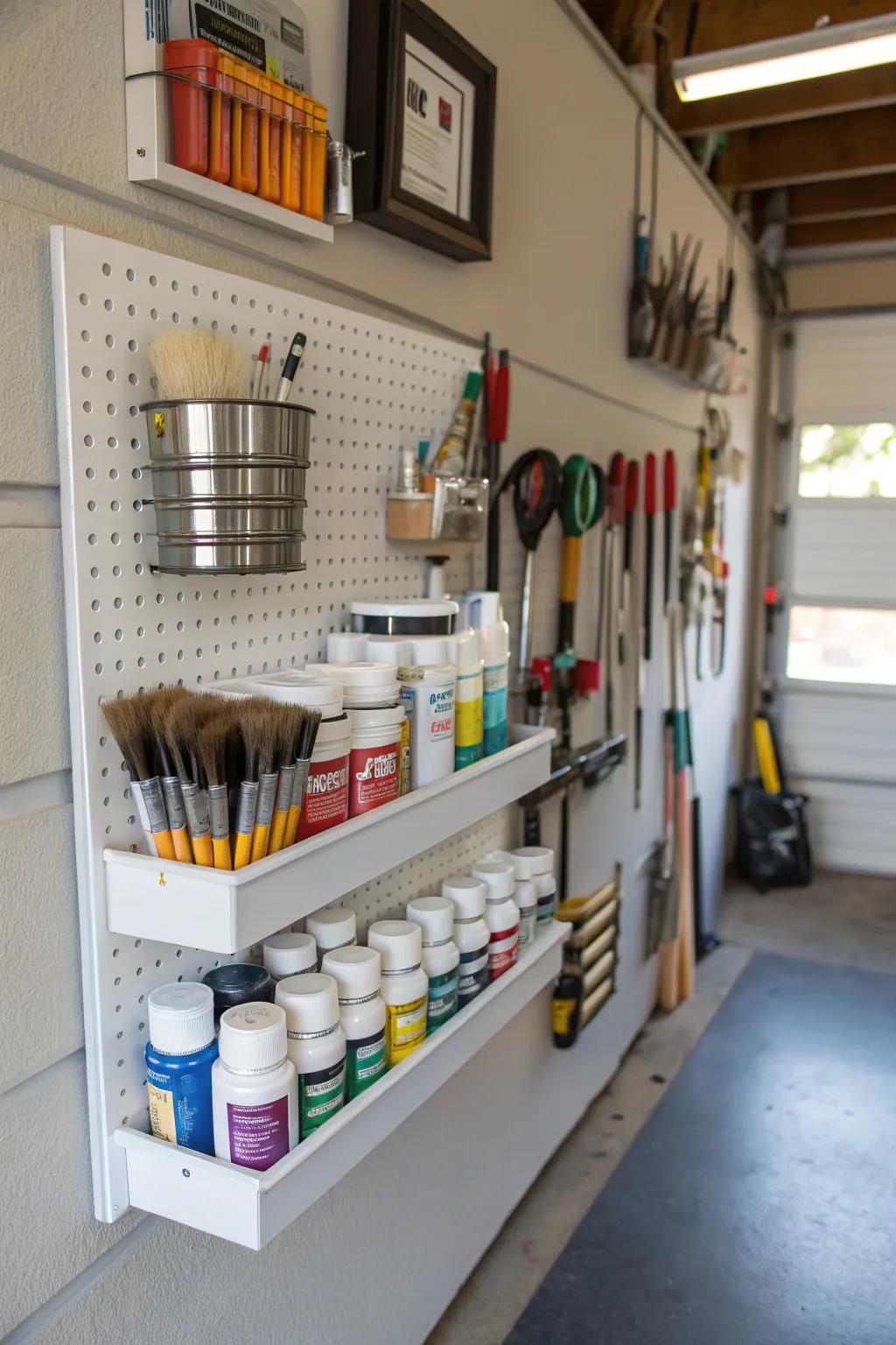 Crafting is more fun with a dedicated slatwall space.