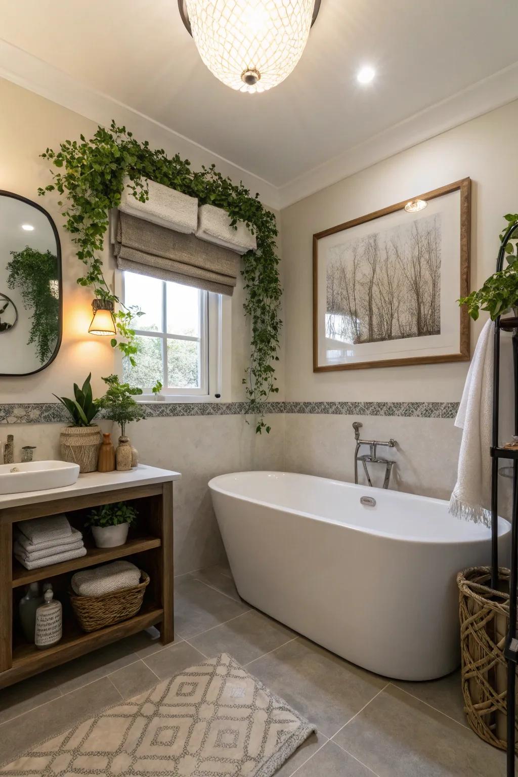Decorative details contribute warmth and individuality.