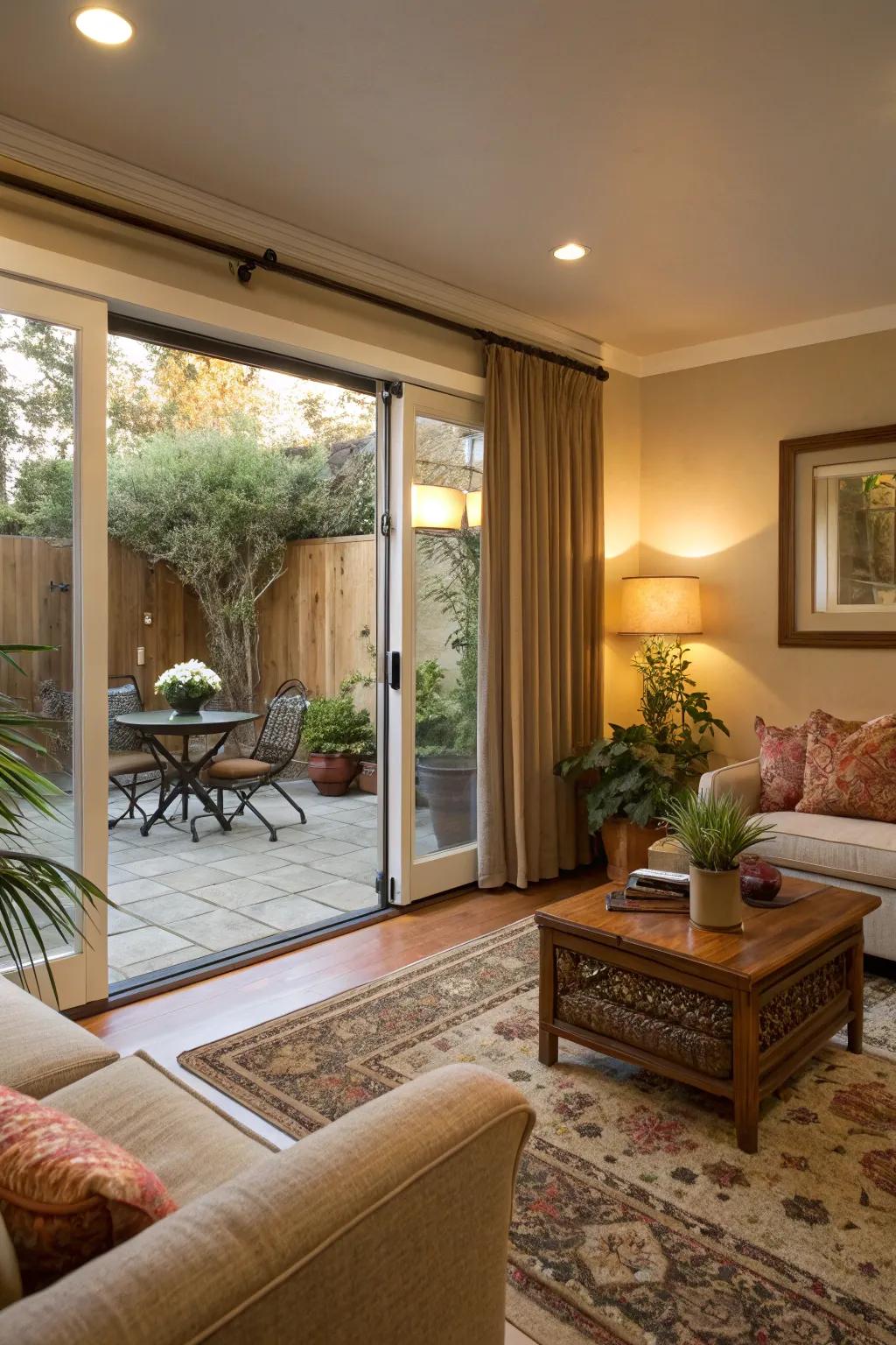 Effortless fusion of indoor and outdoor environments.