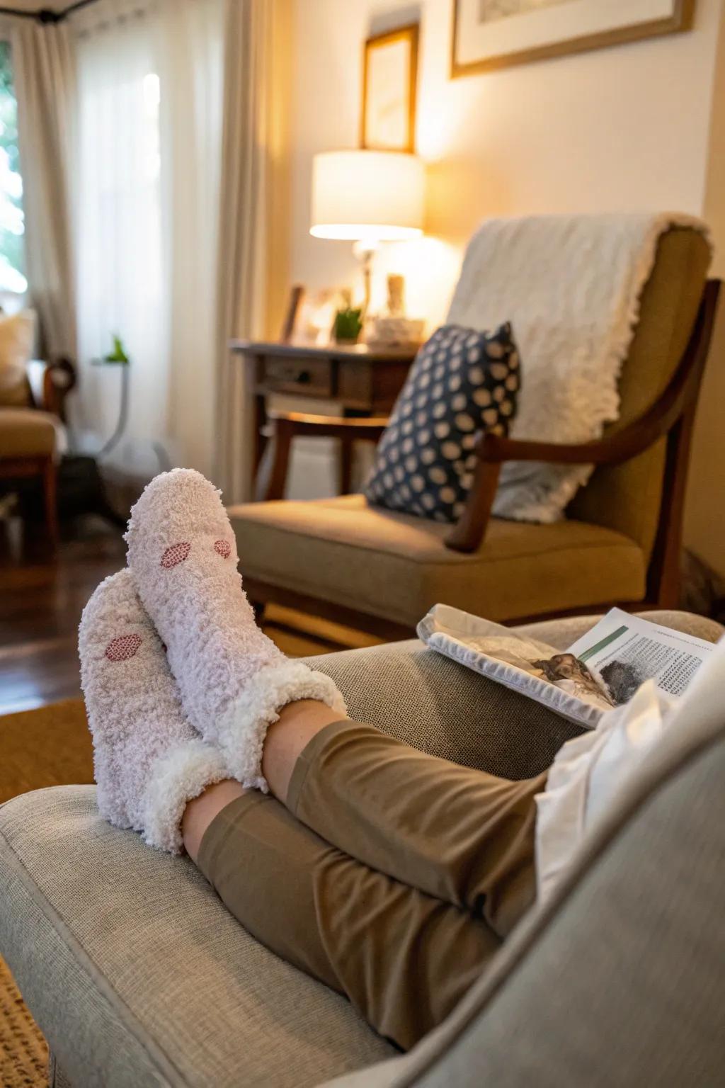 Pamper your feet with a comforting foot wrap for overnight softness.