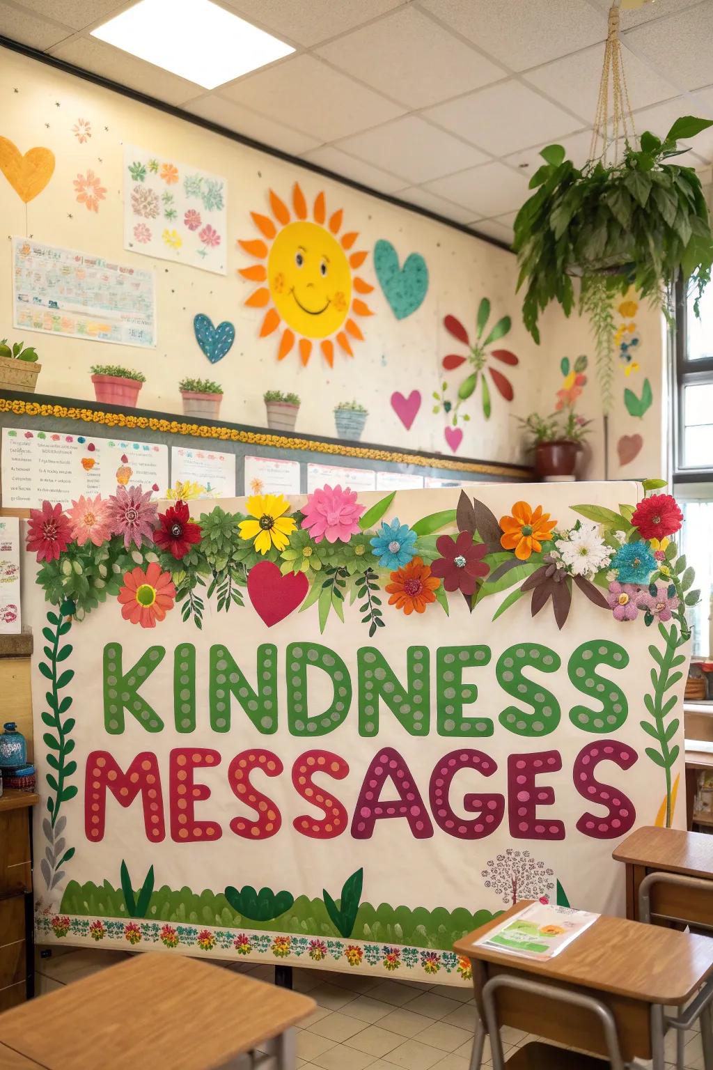 Planting seeds of kindness within the classroom garden.