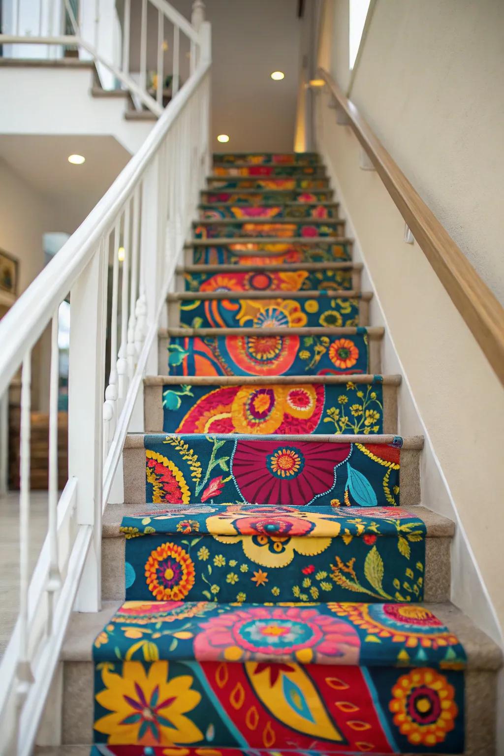Add some style and comfort with a beautiful stair runner.
